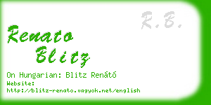 renato blitz business card