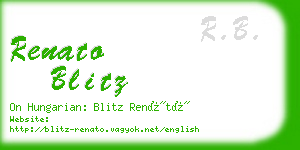 renato blitz business card